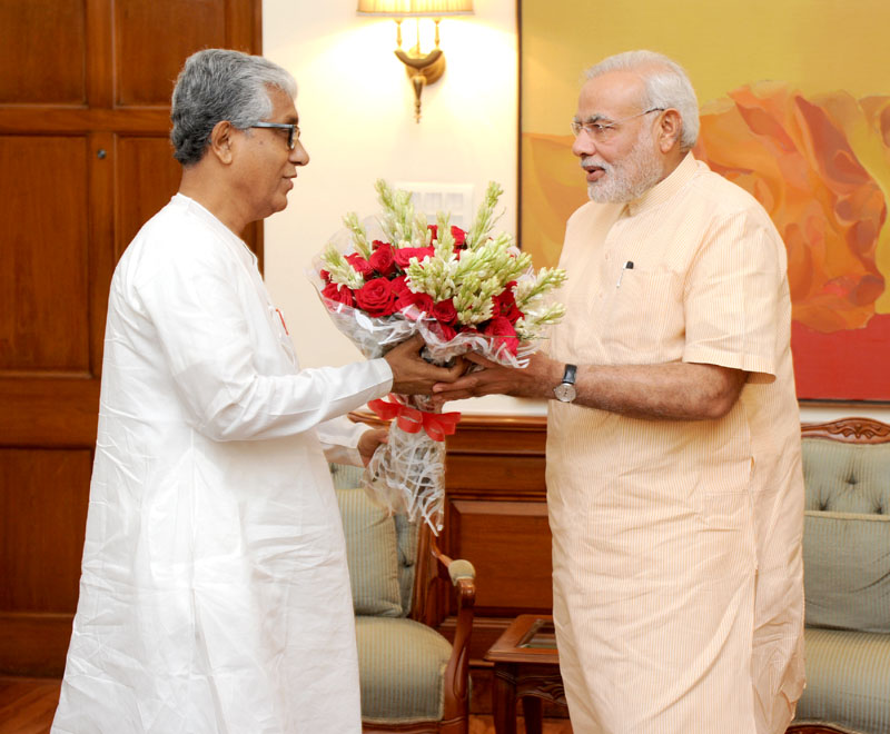 Tripura CM meets PM Modi 